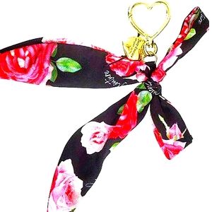 Juicy Couture Rose Scarf Keychain